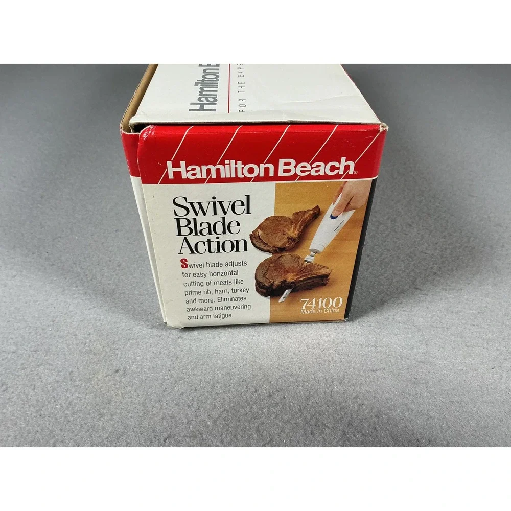 Hamilton Beach 74100 Swivel Action Electric Knife Comfort Grip Vintage NOS